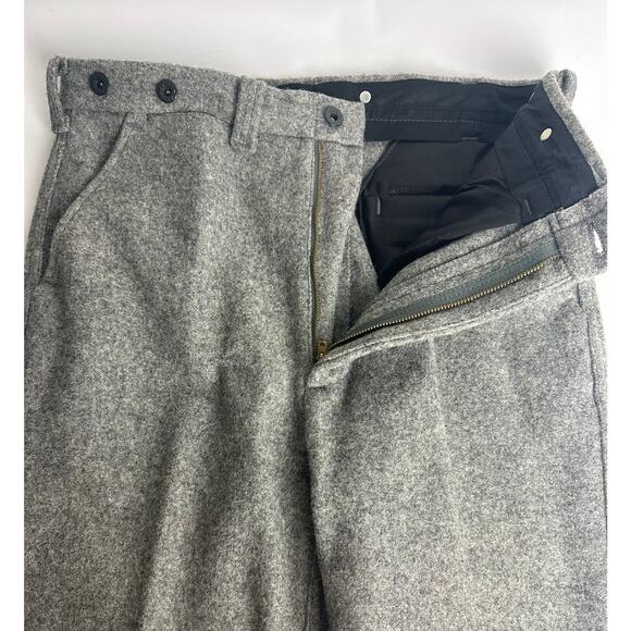 Vintage C.C. Filson Mackinaw Wool Field Pants Size 34x32 Trousers Gray Lot 89 - Picture 9 of 14